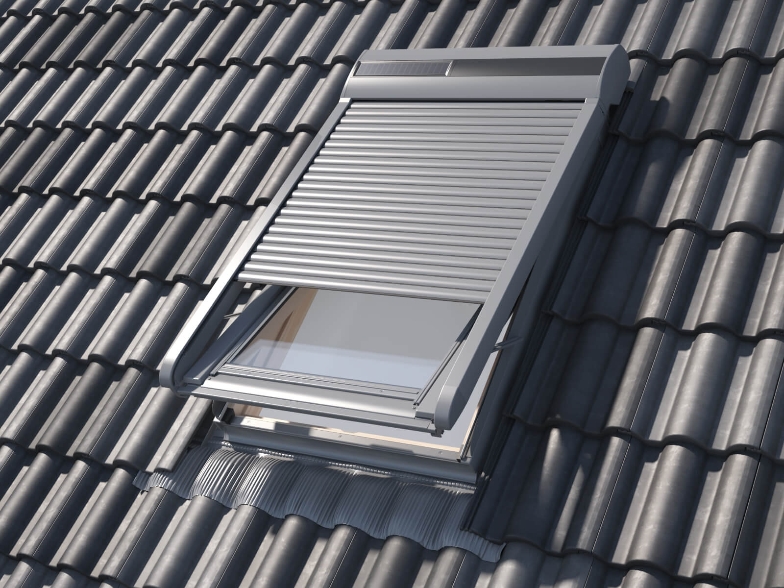 Roleta solarna - Zaciemnienie z napędem solarnym